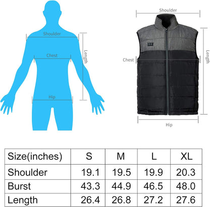 Heated Vest for Men, Mens Heated Vest Outdoor Clothing