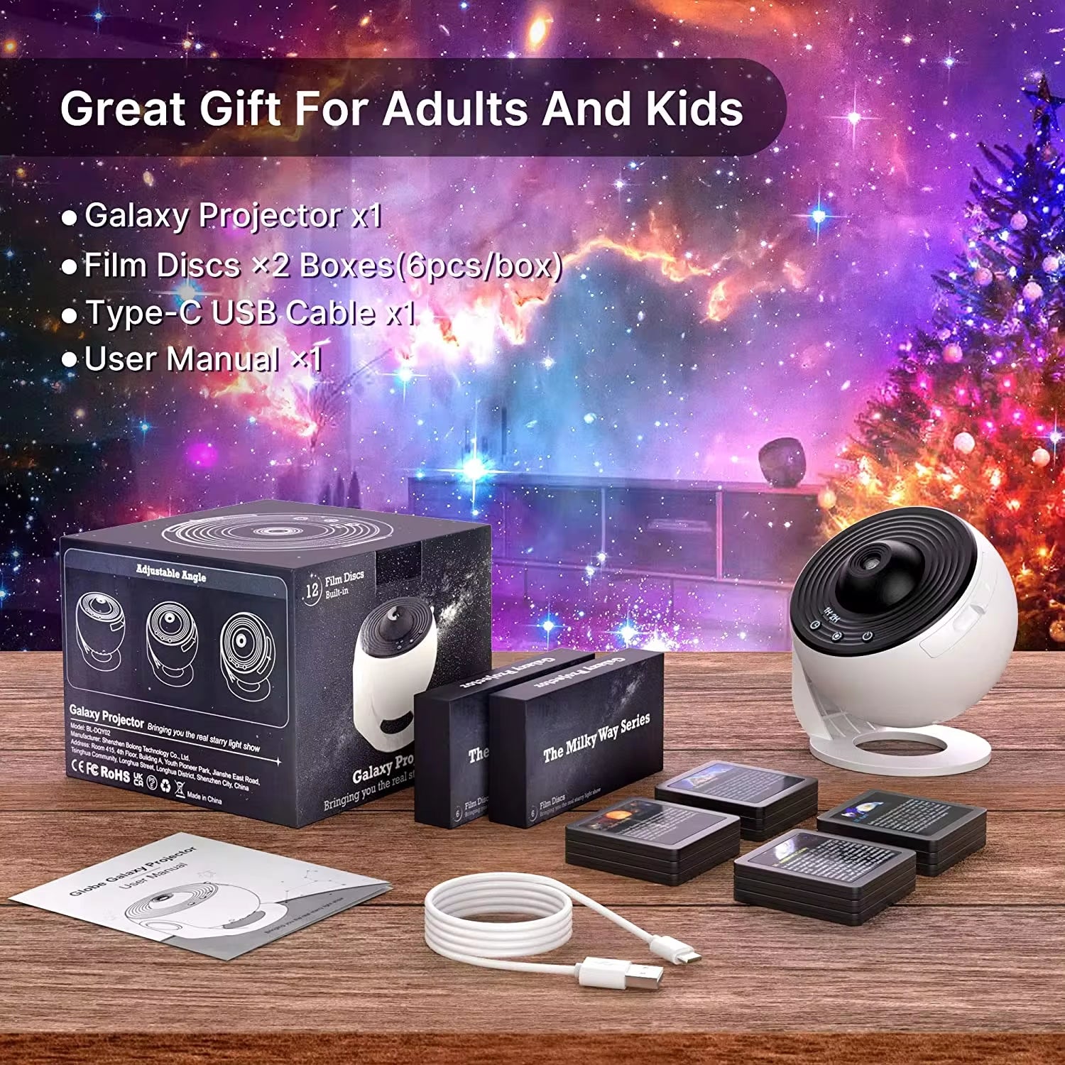 13 in 1 Star Projector, Planetarium Galaxy Projector for Bedroom, Aurora Projector, Night Light Projector for Kids Adults