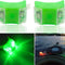 2Pcs Boat Kayak Battery Navigation Lights Safety Lights Boat Bow Lights Stern Lights Bike Lights Pet Lights Night Running Lights with 3 Modes (Green)